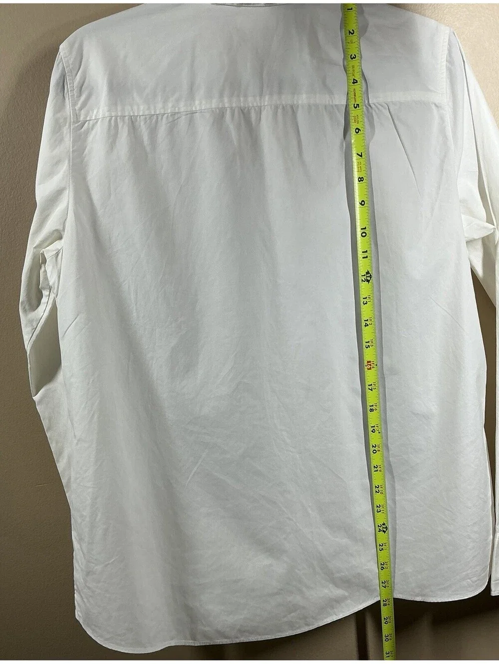 J.Crew White Jewel Crystal Embellished Color Button-Down Shirt  Size 12